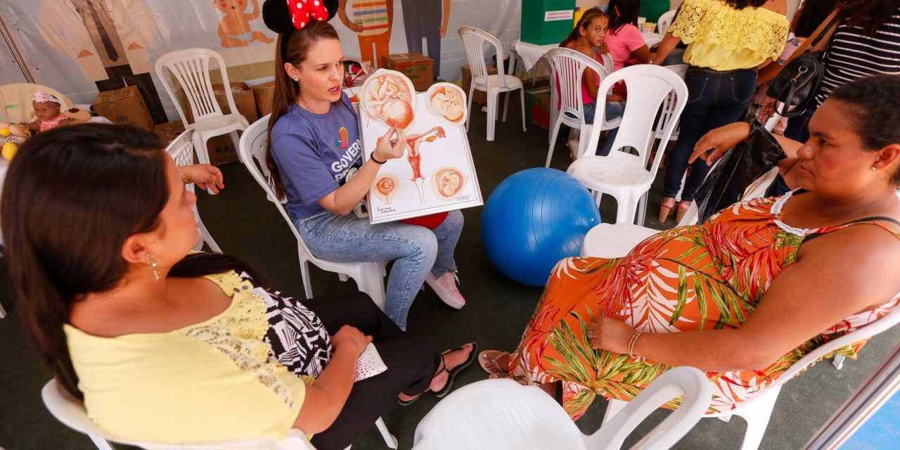 Arena do CRIA funcionará como atração para crianças e gestantes