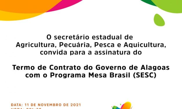 Governo de Alagoas anuncia parceria com SESC para incluir novos beneficiários