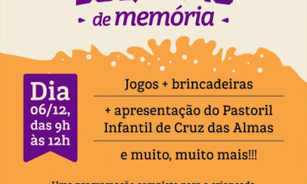 Suquinho de Memória leva educação patrimonial a crianças da Vila Brejal