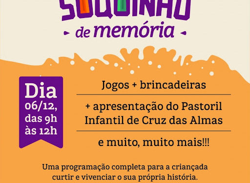 Suquinho de Memória leva educação patrimonial a crianças da Vila Brejal