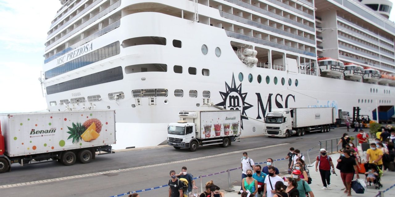 Com atraso na temporada de cruzeiros, quatro navios que desembarcariam em Maceió serão afetados