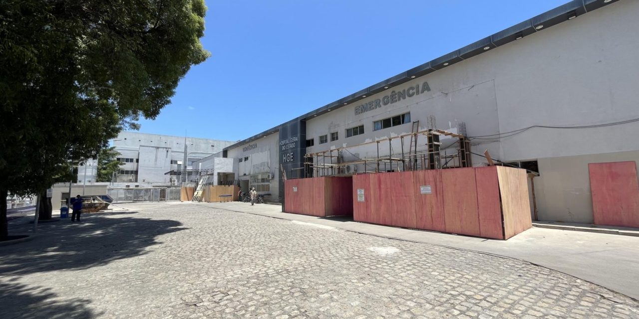 Obras do Hospital Geral do Estado avançam e trazem melhorias ao setor de saúde