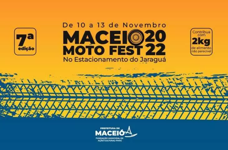 Confira a programação completa da 7ª edição do Maceió Moto Fest, que terá início nesta quinta-feira (10)