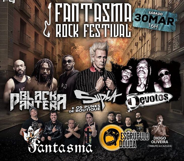 SUPLA, Black Pantera e Devotos estão no Fantasma Rock Festival em Maceió