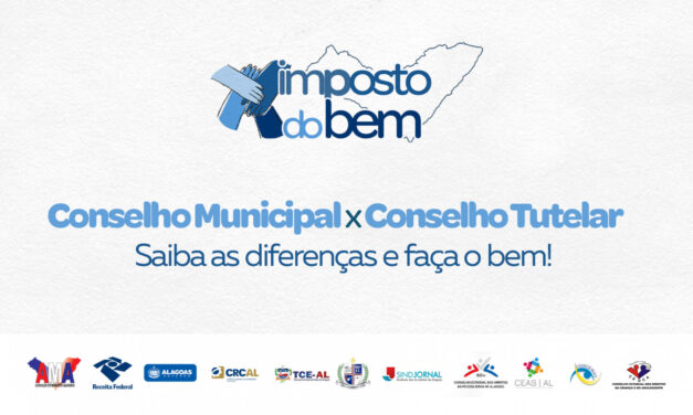 Campanha Imposto do Bem explica a diferença entre Conselhos Municipais de Direito e o Conselho Tutelar