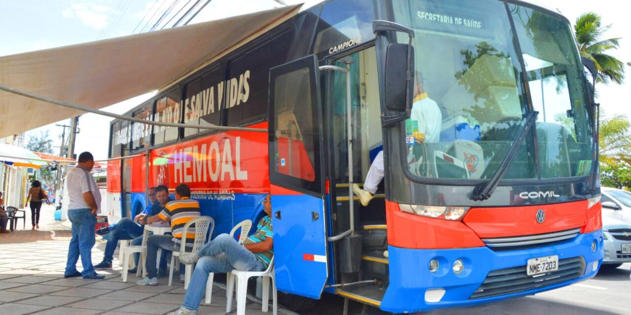 Hemoal realiza coletas externas de sangue em Arapiraca e Maceió nesta terça-feira (10)