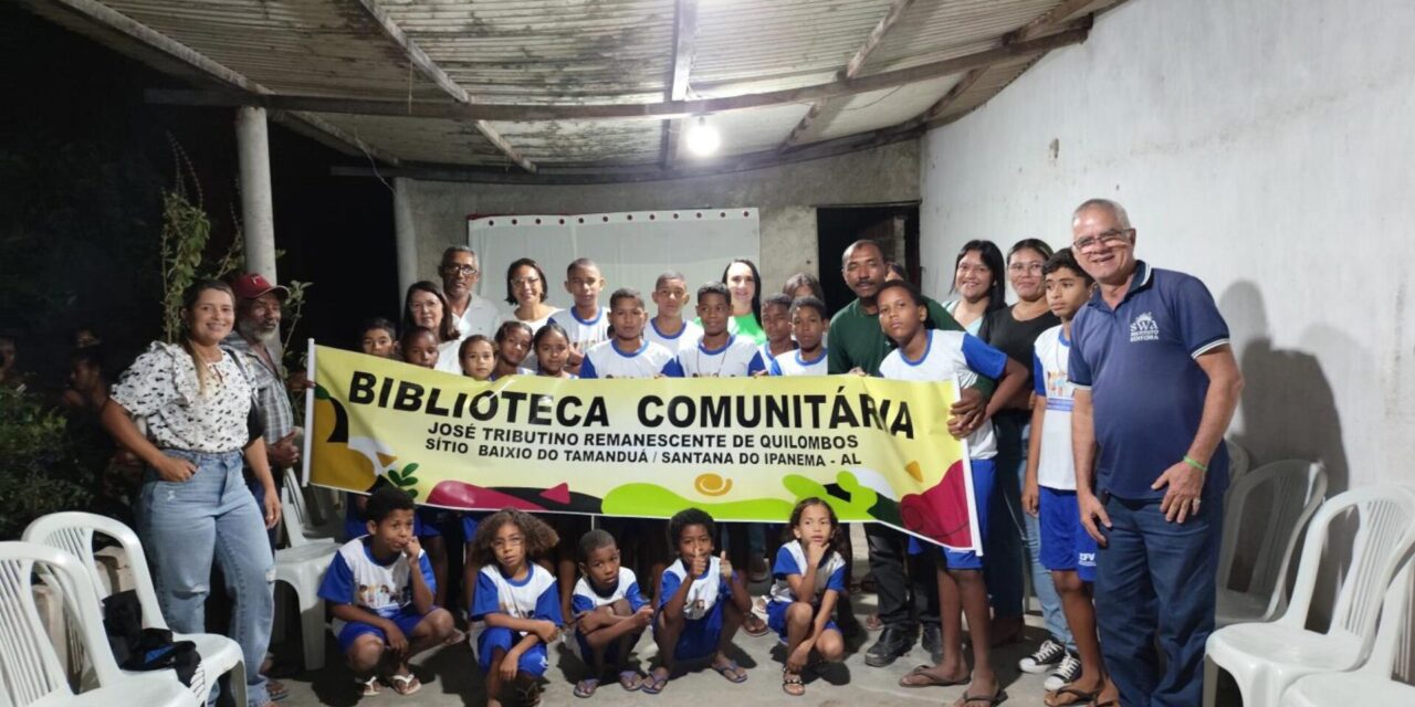 Comunidade quilombola em Santana do Ipanema ganha Biblioteca Comunitária