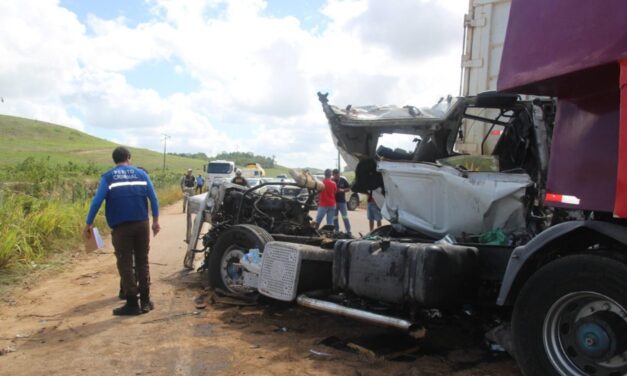 Travamento de rodas provocou colisão entre caminhão e trio-elétrico na AL-105, aponta perícia criminal